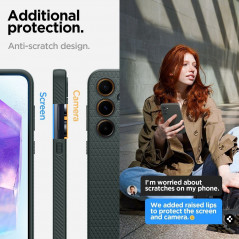 Samsung Galaxy A55 Case Spigen  Liquid Air Abyss green