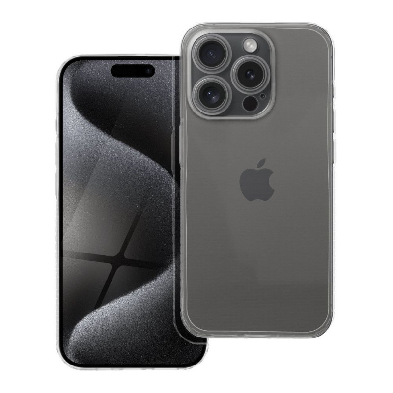 Apple iPhone 15 Pro Case Clear 1.5 mm GRID Transparent