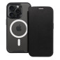 Apple iPhone 13 Pro Max Wallet Cases Smart Mag Book Elegant  MagSAFE  Black