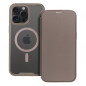 Apple iPhone 15 Pro Max Wallet Cases Smart Mag Book Elegant  MagSAFE  Titanium
