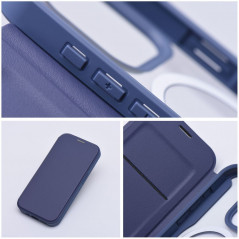 Apple iPhone 15 Pro Wallet Cases Smart Mag Book Elegant  MagSAFE  Blue
