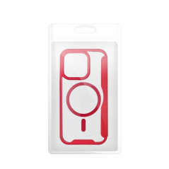 Apple iPhone 15 Pro Wallet Cases Smart Mag Book Elegant  MagSAFE  Red