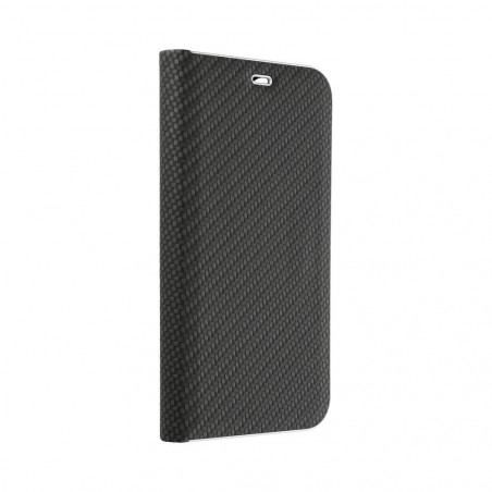 XIAOMI 14 Wallet Cases LUNA Book Carbon Carbon Fibre, Elegant  Black