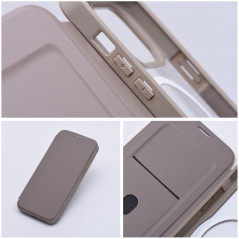Apple iPhone 15 Pro Wallet Cases Smart Mag Book Elegant  MagSAFE  Titanium