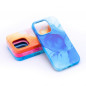 Apple iPhone 12 Pro Case Leather Mag Cover Elegant  MagSAFE  Blue splash