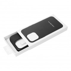 Apple iPhone 12 Case Leather Mag Cover Elegant  MagSAFE  Black
