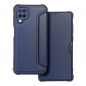 Samsung Galaxy A12 Wallet Cases Razor Book Carbon Fibre, Carbon pattern  Blue