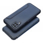 Samsung Galaxy A12 Wallet Cases Razor Book Carbon Fibre, Carbon pattern  Blue