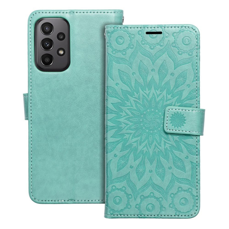 Samsung Galaxy A23 5G Wallet Cases MEZZO Book Mandala  Green