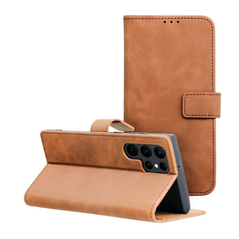 Samsung Galaxy S22 Ultra Wallet Cases TENDER Book Brown