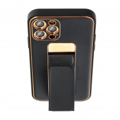 Samsung Galaxy S20 FE 5G Case LEATHER Case Kickstand Black