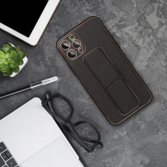 Samsung Galaxy S20 FE 5G Case LEATHER Case Kickstand Black