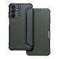 Samsung Galaxy A15 LTE Wallet Cases Razor Book Carbon Fibre, Carbon pattern  Dark green