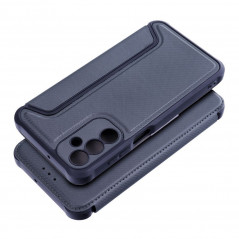 Samsung Galaxy A15 LTE Wallet Cases Razor Book Carbon Fibre, Carbon pattern Blue