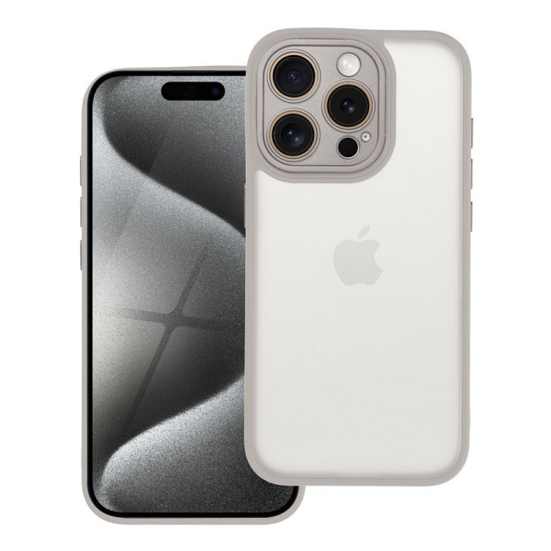 Apple iPhone 15 Pro Case VARIETE Elegant  Steel