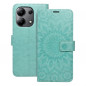 XIAOMI Redmi Note 13 4G Wallet Cases MEZZO Book Mandala  Green