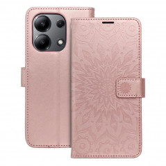 XIAOMI Redmi Note 13 4G Wallet Cases MEZZO Book Mandala  Rose gold