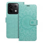 XIAOMI Redmi Note 13 Pro 5G Wallet Cases MEZZO Book Mandala  Green