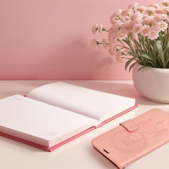 XIAOMI Redmi Note 13 Pro 5G Wallet Cases MEZZO Book Mandala  Peach fuzz