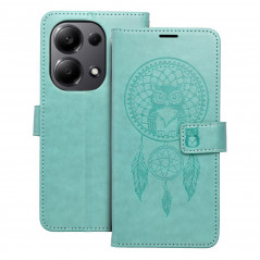 XIAOMI Redmi Note 13 Pro 4G Wallet Cases MEZZO Book Dreamcatcher  Green