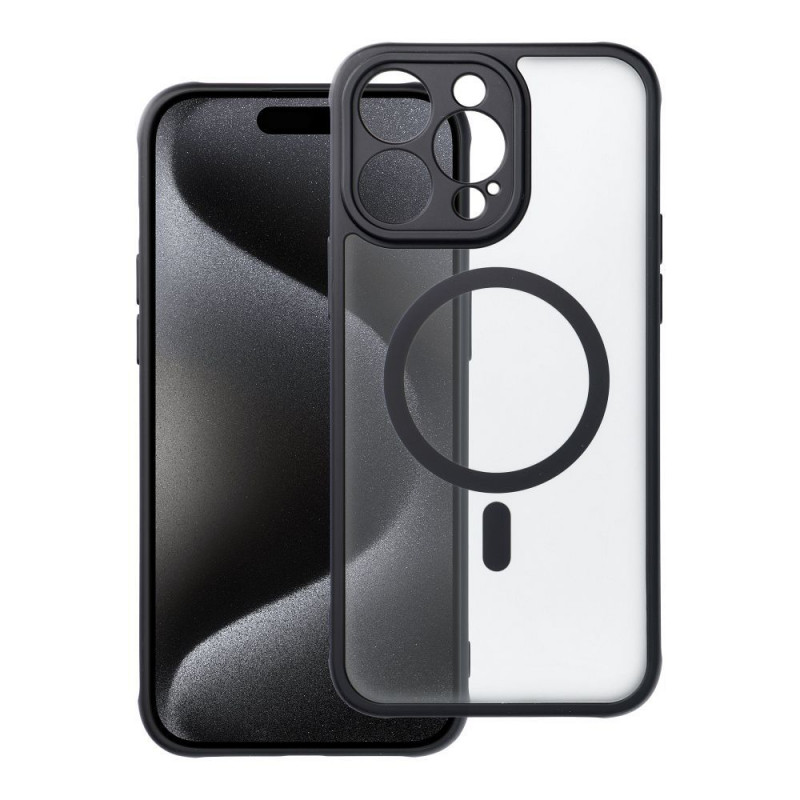 Apple iPhone 15 Pro Max Case Matte Mag Cove MagSAFE  Black