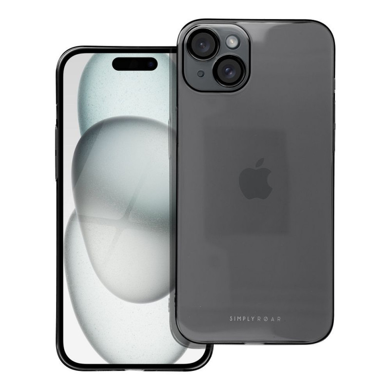 Apple iPhone 15 Plus Case Roar Pure Simple Fit Black Apple iPhone 15 Plus Case Roar Pure Simple Fit Black