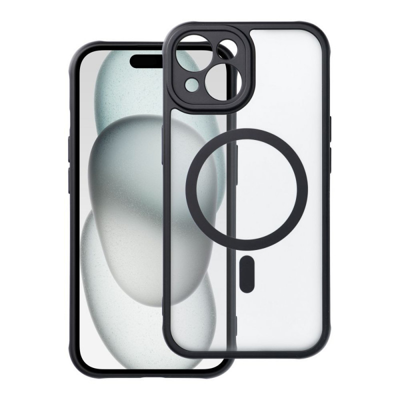 Apple iPhone 15 Case Matte Mag Cove MagSAFE  Black