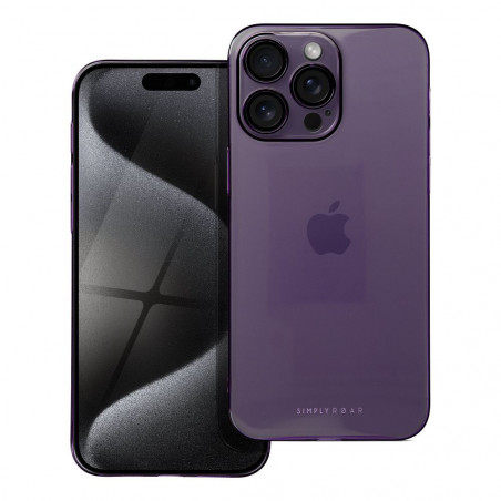 Apple iPhone 15 Pro Max Case Roar Pure Simple Fit Purple