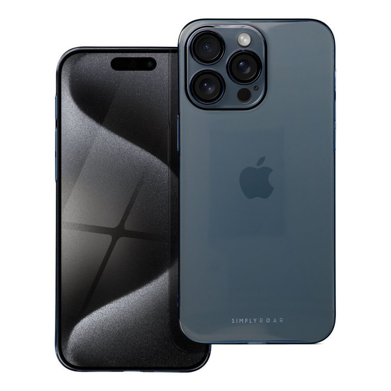 Apple iPhone 15 Pro Max Case Roar Pure Simple Fit Navy Apple iPhone 15 Pro Max Case Roar Pure Simple Fit Navy