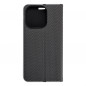 Apple iPhone 15 Pro Wallet Cases LUNA Book Carbon Carbon Fibre, Elegant  Black