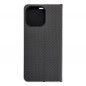 Apple iPhone 15 Pro Max Wallet Cases LUNA Book Carbon Carbon Fibre, Elegant  Black