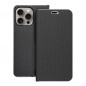 Apple iPhone 15 Pro Max Wallet Cases LUNA Book Carbon Carbon Fibre, Elegant  Black