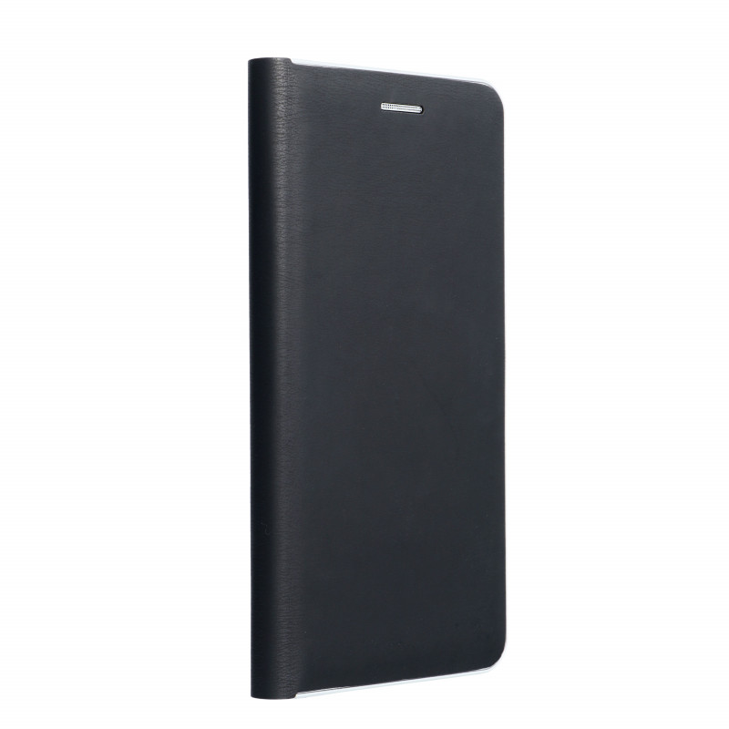 Samsung Galaxy A34 Wallet Cases LUNA Book Carbon Carbon Fibre, Elegant  Black