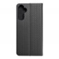 Samsung Galaxy A34 Wallet Cases LUNA Book Carbon Carbon Fibre, Elegant  Black