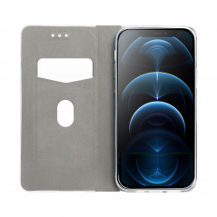 Samsung Galaxy A34 Wallet Cases LUNA Book Carbon Carbon Fibre, Elegant  Black