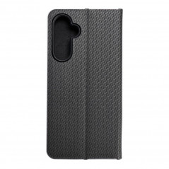 Samsung Galaxy A54 Wallet Cases LUNA Book Carbon Carbon Fibre, Elegant  Black