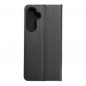 Samsung Galaxy A54 Wallet Cases LUNA Book Carbon Carbon Fibre, Elegant  Black