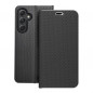Samsung Galaxy A54 Wallet Cases LUNA Book Carbon Carbon Fibre, Elegant  Black