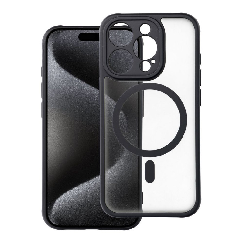 Apple iPhone 15 Pro Case Matte Mag Cove MagSAFE  Black