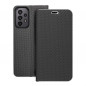Samsung Galaxy A23 5G Wallet Cases LUNA Book Carbon Carbon Fibre, Elegant  Black