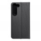 Samsung Galaxy S23 5G Wallet Cases LUNA Book Carbon Carbon Fibre, Elegant  Black