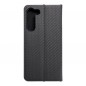 Samsung Galaxy S23 Plus 5G Wallet Cases LUNA Book Carbon Carbon Fibre, Elegant  Black