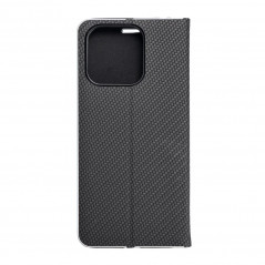 XIAOMI Redmi 12C Wallet Cases LUNA Book Carbon Carbon Fibre, Elegant  Black