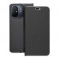 XIAOMI Redmi 12C Wallet Cases LUNA Book Carbon Carbon Fibre, Elegant  Black