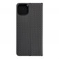 Apple iPhone 15 Plus Wallet Cases LUNA Book Carbon Carbon Fibre, Elegant  Black