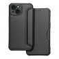 Apple iPhone 15 Wallet Cases Razor Book Carbon Fibre, Carbon pattern  Black