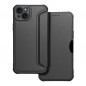 Apple iPhone 15 Plus Wallet Cases Razor Book Carbon Fibre, Carbon pattern  Black