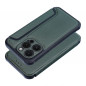 Apple iPhone 15 Pro Wallet Cases Razor Book Carbon Fibre, Carbon pattern Dark green Apple iPhone 15 Pro Wallet Cases Razor Book Carbon Fibre, Carbon pattern Dark green