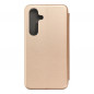 Samsung Galaxy S24 Wallet Cases Book Elegance Elegant  Gold