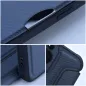Apple iPhone 15 Plus Wallet Cases Razor Book Carbon Fibre, Carbon pattern  Blue